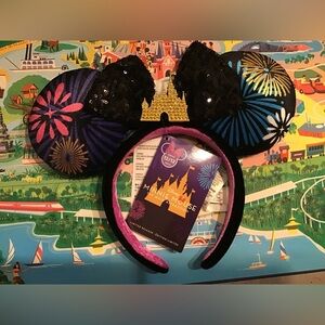 Disney Black and Gold Minnie Mouse Ears